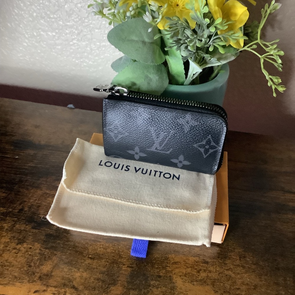 Louis Vuitton Porte Monnaie Jules coin purse in Monogram Eclipse Graphite